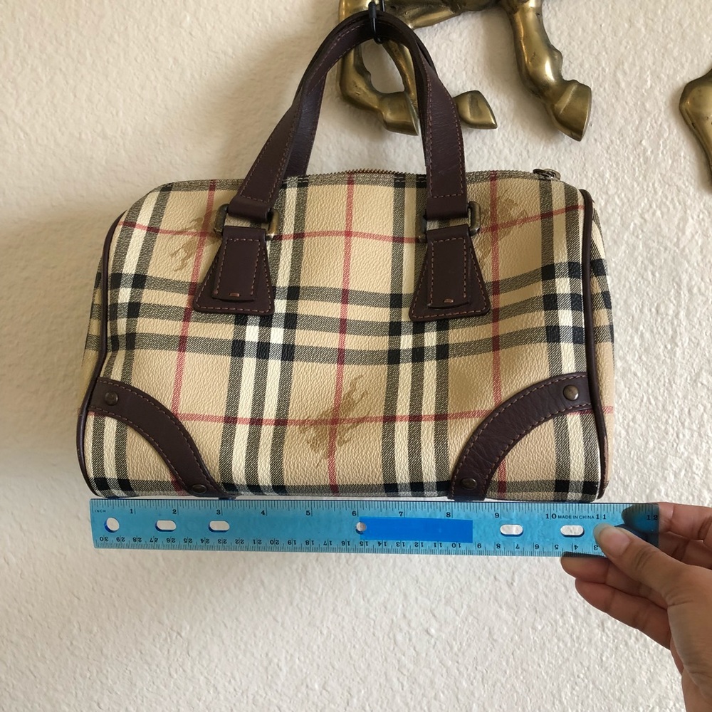 Authentic Burberry haymarket bowling bag